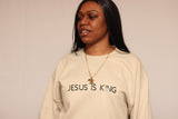 Jesus is King Sweatshirt (Sand)